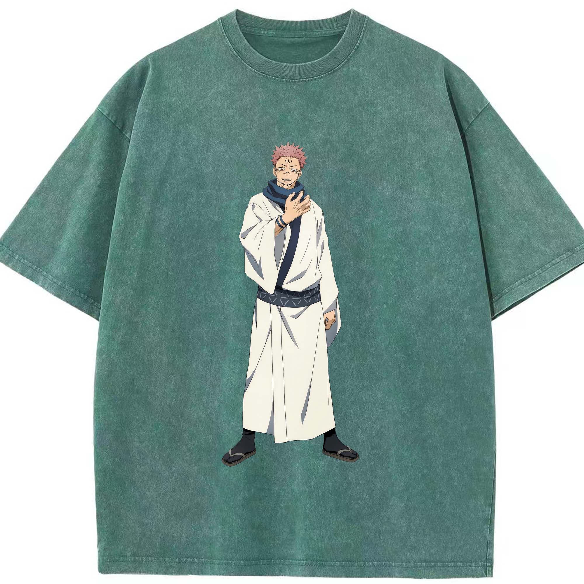 （画像用） 呪術廻戦 Jujutsu Kaisen 綿100% ヴィンテージ風 半袖Tシャツ（フロントプリント）
